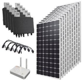KIT PHOTOVOLTAIQUE MONO 3.75 KW PORTRAIT ( 10 PANNEAUX ) APS