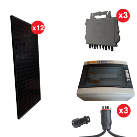 KIT PHOTOVOLTAIQUE TRIPHASE 4,5KW PORTAIT ( 12 PANNEAUX )