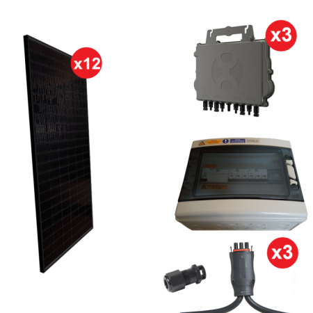 KIT PHOTOVOLTAIQUE TRIPHASE 4,5KW PORTAIT ( 12 PANNEAUX )
