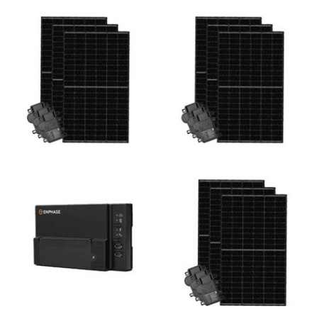 KIT PHOTOVOLTAIQUE MONO 3,375KW PAYSAGE ( 9 PANNEAUX ) APS