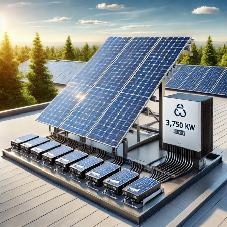 KIT PHOTOVOLTAIQUE TRIPHASE 3,750 KW PAYSAGE ( 10 PANNEAUX )