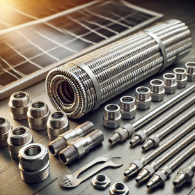 SET DE RACCORDEMENT SOLAIRE TUBE INOX DN16X3/4 - 07100001