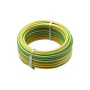 CABLE DE TERRE SOUPLE 6MM VERT/JAUNE 100M