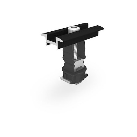 ETRIER UNIVERSEL INTERMEDIAIRE NOIR ANODISE K2 CLAMP MC 25-40 BLACK